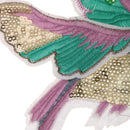 Cute Sequined Bird Patch Applique for Sewing Embroidery Right