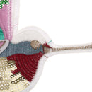Cute Sequined Bird Patch Applique for Sewing Embroidery Right