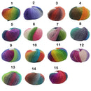 Soft Wool Knitting Thread Fingering Crochet Yarn Dyed for Gloves Scarves Sweater Hats Knitting Craft