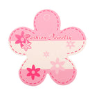 50pcs/pack Pink Plum Flower Shape Paper Hair Clip/Jewllery Display Cards