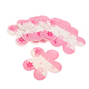 50pcs/pack Pink Plum Flower Shape Paper Hair Clip/Jewllery Display Cards