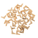 50pcs/pack Antique Gold Flower Patterned Bow Metal Collar Corner for Book Angle Photo Frame Corner
