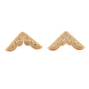 50pcs/pack Antique Gold Flower Patterned Bow Metal Collar Corner for Book Angle Photo Frame Corner