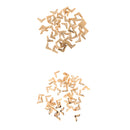 50pcs/pack Antique Gold Plain Bow Metal Collar Corner Protectors