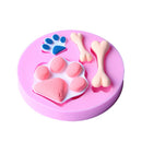 Silicone Mould Paw Bone Shape Fondant Decorating Baking Chocolate DIY Sugarcraft Kid Toys Crafts