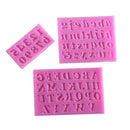 Silicone Mould Number Letter Shape Fondant Decorating Baking Chocolate DIY Sugarcraft Kid Toys Gifts