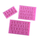 Silicone Mould Number Letter Shape Fondant Decorating Baking Chocolate DIY Sugarcraft Kid Toys Gifts