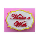Make A Wish Silicone Fondant Cake Decorating Mould Chocolate Mold DIY Sugarcraft Tools