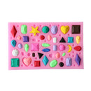 Gem Shape Silicone Fondant Cake Decorating Mould Chocolate Mold DIY Sugarcraft Tools