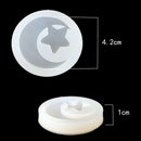 Silicone Mold With Hanging Hole Jewelry Pendant Charm DIY Crafts Making Moulds Moon Star Shape