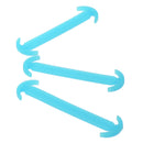 14pcs/set Glow In Dark Silicone No Tie Shoelaces for Sneaker Boots Shoes Blue