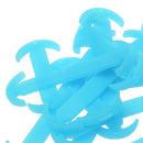 14pcs/set Glow In Dark Silicone No Tie Shoelaces for Sneaker Boots Shoes Blue