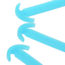 14pcs/set Glow In Dark Silicone No Tie Shoelaces for Sneaker Boots Shoes Blue