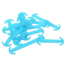 14pcs/set Glow In Dark Silicone No Tie Shoelaces for Sneaker Boots Shoes Blue