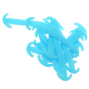 14pcs/set Glow In Dark Silicone No Tie Shoelaces for Sneaker Boots Shoes Blue