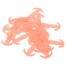 14pcs/set Glow In Dark Silicone No Tie Shoelaces for Sneaker Boots Shoes Orange