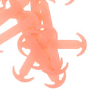 14pcs/set Glow In Dark Silicone No Tie Shoelaces for Sneaker Boots Shoes Orange