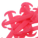 14pcs/set Glow In Dark Silicone No Tie Shoelaces for Sneaker Boots Shoes Fuchsia