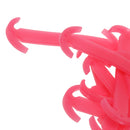 14pcs/set Glow In Dark Silicone No Tie Shoelaces for Sneaker Boots Shoes Fuchsia