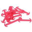 14pcs/set Glow In Dark Silicone No Tie Shoelaces for Sneaker Boots Shoes Fuchsia