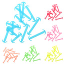 14pcs/set Glow In Dark Silicone No Tie Shoelaces for Sneaker Boots Shoes Fuchsia