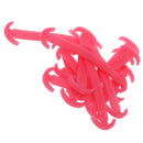 14pcs/set Glow In Dark Silicone No Tie Shoelaces for Sneaker Boots Shoes Fuchsia