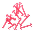 14pcs/set Glow In Dark Silicone No Tie Shoelaces for Sneaker Boots Shoes Fuchsia