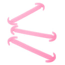 14pcs/set Glow In Dark Silicone No Tie Shoelaces for Sneaker Boots Shoes Pink