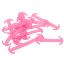 14pcs/set Glow In Dark Silicone No Tie Shoelaces for Sneaker Boots Shoes Pink