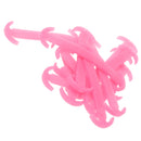 14pcs/set Glow In Dark Silicone No Tie Shoelaces for Sneaker Boots Shoes Pink