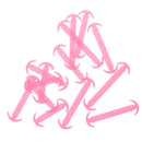 14pcs/set Glow In Dark Silicone No Tie Shoelaces for Sneaker Boots Shoes Pink