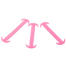 14pcs/set Glow In Dark Silicone No Tie Shoelaces for Sneaker Boots Shoes Pink