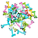 Pack of 50 Assorted Giraffe Shape Decorative Wooden Buttons for Sewing and Crafts