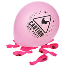 Pack of 10 Caution Latex Helium Ballons Wedding Birthday Party Decor