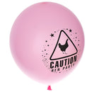 Pack of 10 Caution Latex Helium Ballons Wedding Birthday Party Decor