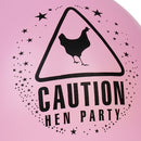 Pack of 10 Caution Latex Helium Ballons Wedding Birthday Party Decor