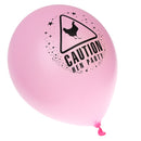 Pack of 10 Caution Latex Helium Ballons Wedding Birthday Party Decor