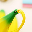 Yellow Banana Silicone Coin Purse or Pencil Case Zipped Fruit Bag
