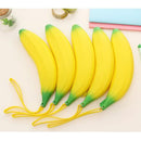 Yellow Banana Silicone Coin Purse or Pencil Case Zipped Fruit Bag