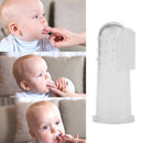 Baby Clear Bendable Teether Training Finger Toothbrush Infant Teething Toy