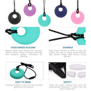 Baby Toddlers Silicone Teething Chewing Nursing Supplies Breastfeeding Pendant Necklace Jewelry White