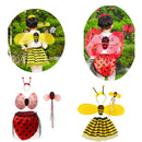 3Pc Bumble Bee Honey Girls Kids Fairy Halloween Fancy Dress Up Party Costume