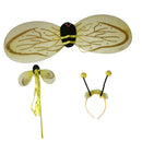 3Pc Bumble Bee Honey Girls Kids Fairy Halloween Fancy Dress Up Party Costume