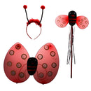 3Pc Ladybird Honey Girls Kids Fairy Halloween Fancy Dress Up Party Costume