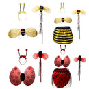 3Pc Ladybird Honey Girls Kids Fairy Halloween Fancy Dress Up Party Costume