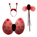 3Pc Ladybird Honey Girls Kids Fairy Halloween Fancy Dress Up Party Costume