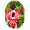 3Pc Ladybird Honey Girls Kids Fairy Halloween Fancy Dress Up Party Costume
