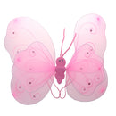 Fairy Princess Kid Costume Sets Girls Butterfly Wings Wand Headband Pink