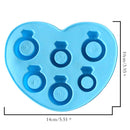 Diamond Ring Freeze Ice Cube Tray Mould DIY Silicone Cake Mold Tool for Party