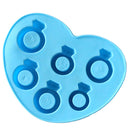 Diamond Ring Freeze Ice Cube Tray Mould DIY Silicone Cake Mold Tool for Party